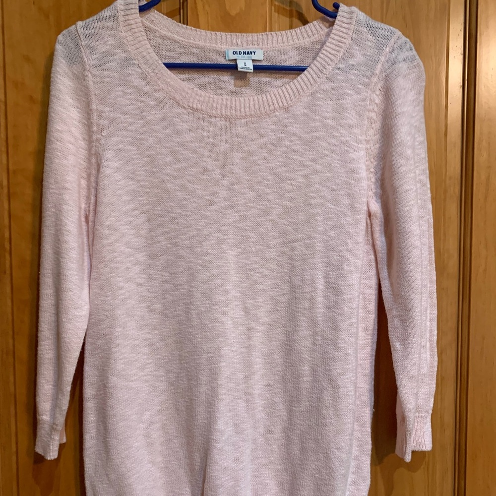 Pale PinkOld Navy Sweater 3/4 Sleeves